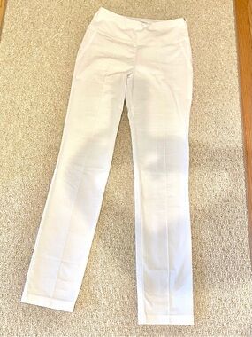 NWOT Anatomie White Sonia Curvy High Rise Straight-Leg Ponte Pants